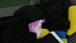 1boy 1girls 3d animated balls cloaker_(dummies_vs_noobs) clothed_female deepthroat dummies_vs_noobs female guest_(roblox) guest_6 loop male medic no_sound oral penis pink_hair roblox roblox_game robloxian shorter_than_10_seconds stonercrimm tagme vest video white_skin yellow_skin