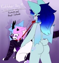 absurd_res adult_(lore) anal anal_sex anthro asphyxiation ass bat black_body black_fur blind blue_body blue_fur blue_hair blush choking collar cuntboy demon disability domestic_cat duo ear_piercing felid feline felis freak_magic1369 from_behind_position fur hair hi_res hybrid ice_pop_(freak_magic1369) intersex intersex/male leash leash_pull leashed_collar long_hair magic_(freak_magic1369) male mammal multicolored_body multicolored_fur nonbinary_(lore) nude penetration piercing red_collar reptile reptile_tail scalie scar scars_all_over sex snake tail unusual_anatomy unusual_tail white_body white_fur wings wither_beast wither_beast_(freak_magic1369)
