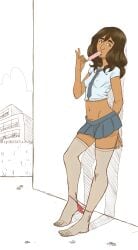 1girls big_ass big_breasts blue bra breasts brown_body brown_eyes brown_hair dark-skinned_female dark_skin female hairy_pussy heroine indian_female innocent innocent_girls kamala_khan marvel marvel_comics miniskirt ms._marvel ms._marvel_(kamala_khan) muslim nerd nerd_female pakistani_female panties panties_down panties_removed pussy red school_girl school_uniform superheroine thong_panties tie vagina younger_female younger_hero