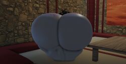 1girls 3d 3d_(artwork) ass barefoot completely_nude completely_nude_female compos_mentis female female_only full_body homestuck huge_ass naked naked_female nude nude_female roblox robloxian solo solo_female terezi_pyrope