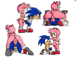 1boy 1futa 1girls amy_rose female futanari intersex male sega sonic_(series) sonic_the_hedgehog sonic_the_hedgehog_(series)