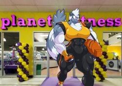 abs biceps breasts female jack_hoo_(artist) muscles muscular muscular_arms muscular_female muscular_legs muscular_thighs sonic_(series) sonic_the_hedgehog_(series) tail tangle_the_lemur