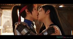 2girls against_wall ai_generated animated edited final_fantasy_vii girls_only google_gemini grok grok_imagine jessie_rasberry kissing mikey-rg97 music on_bed passionate_kiss sound square_enix tagme tifa_lockhart video yuri