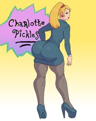 ass bubble_ass charlotte_pickles dat_ass female female_only high_heels huge_ass huge_breasts jay-marvel milf mother nickelodeon rugrats thick thick_thighs tight_dress voluptuous wide_hips