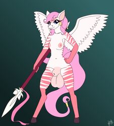 2017 animal_genitalia animal_penis balls big_balls dickgirl elae_meltaea equine equine_penis fibs fully_sheathed futanari hair hooves horse horsecock huge_balls intersex invalid_tag knight mammal melee_weapon nude pegasus penis pink_hair polearm sheath silana_celancel spear valkyrie vector weapon wings zebra