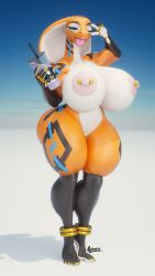 1girls 3d 3d_(artwork) anthro areolae big_breasts breasts busty cobra female female_only furry furry_only huge_breasts large_breasts looking_at_viewer nipple_piercing nipples nude nude_female original original_character piercing png pussy reptile rumakis solo thick_thighs thunder_thighs wide_hips wink winking_at_viewer