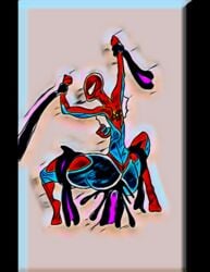 1girls anal ass marvel slime spider-girl spider-man_(series) sticky symbiote