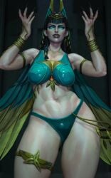 big_ass big_breasts egyptian female female_only hela hela_(marvel_rivals) marvel marvel_rivals thick_thighs