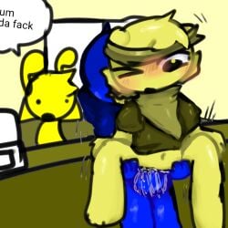 blush clear_cum cuming holding_legs in_front_of_another in_public jevin_(sprunki) looking_down mard_(sprunki) no_panties no_pants no_underwear one_eye_closed public simon_(sprunki) sprunki standing_sex what_the_fuck