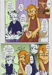 amuru anthro comic cougar english_text feline lion male male_only mammal manga mikaduki_karasu penis text tiger translated