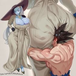 ai ai-created ai_art ai_assisted ai_generated angel_(dragon_ball) ass ass_focus ass_grab big_ass big_balls big_boobs big_breasts big_penis cosplay cosplay_sex dominant dominant_female dominant_male domination dragon_ball dragon_ball_super dragon_ball_z goku hachishakusama hasshaku-sama huge_balls huge_breasts huge_cock japanese_mythology massive_ass massive_balls massive_boobs massive_breasts massive_penis massive_tits novelai sex son_goku urban_legend vados voluptuous voluptuous_body voluptuous_female voluptuous_milf
