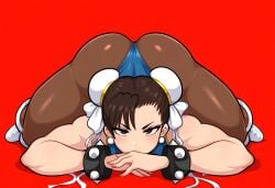 1girls ai_generated ass big_ass capcom chun-li female looking_at_viewer mullon novelai seductive seductive_look seductive_smile street_fighter top-down_bottom-up video_game_character