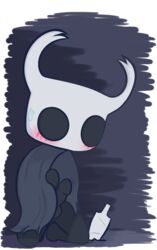 2017 embarrassed hi_res hollow_knight male male_only melee_weapon mrdegradation nail penis protagonist_(hollow_knight) solo solo_male sweat sweatdrop tagme weapon