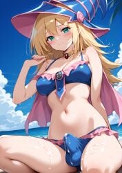 agren_soufer ai_generated dark_magician_girl futanari tagme yu-gi-oh!