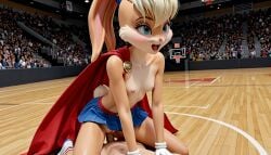 1girl1boy 3d 3d_(artwork) ai_generated anal anal_insertion anal_sex basketball crossover cum_in_ass cum_inside furry furry_female lola_bunny lola_bunny_(multiversus) looney_tunes multiversus public_sex riding riding_penis space_jam superman superman_(series) terror139 warner_bros warner_brothers