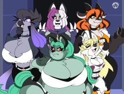 bbw big_breasts breasts chubby cleavage female furry huge_breasts mad_n_evil tagme thick_thighs wide_hips