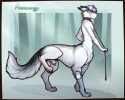 2025 alyx_mcconville_(character) animal_genitalia animal_penis arctic_fox arctic_fox_taur athletic athletic_male athletic_taur balls black_body black_fur blue_eyes blush canid canid_taur canine canine_genitalia canine_penis canine_taur clyde_wolf collar collar_only cyrillic_text digital_media_(artwork) digitigrade dip_dyed_hair fluffy fluffy_tail fox fox_taur fur genitals hair hi_res leash looking_aside looking_at_viewer male male_only mammal mammal_taur multicolored_body multicolored_fur nude pawpads penis penis_tip pink_nose pink_pawpads purple_dip_dye quadruped raised_leg shaded shadow sheath solo tail taur text true_fox white_body white_fur