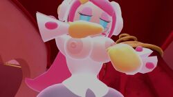 3d 3d_model alien alien_girl below_view big_breasts blush blushing_female boobs_out breasts breasts_out covering_face down_view female floating_hands hiding_face kirby_(series) looking_away looking_away_from_viewer nipples nipples_outside no_bra susanna_patrya_haltmann susie_(kirby) tagme tits_out vr vr_media vrc vrchat vrchat_avatar vrchat_media vrchat_model