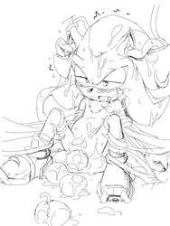 7624cq balls egg egg_laying male penis shadow_the_hedgehog solo sonic_(series) tentacle yaoi