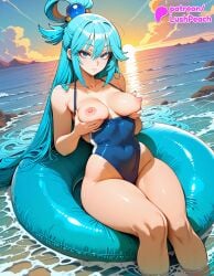 aqua (konosuba) from kono subarashii sekai ni shukufuku wo! by lushpeach