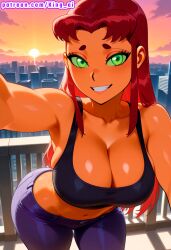 starfire from dc comics by king ai