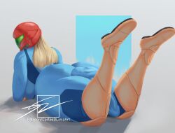 samus aran from metroid by carlosdlimaart