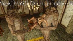 1girls 2boys bethesda_softworks female game_screenshot giant seizuredogsskyrimnaughties sexlab skyrim tesv the_elder_scrolls threesome