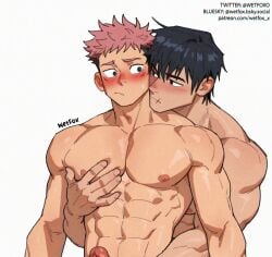 itadori yuuji from jujutsu kaisen by wetfoxo