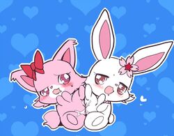 2girls :3 artist_request cum feline furry garnet_(jewelpet) jewelpet jewelpet_(species) multiple_girls pussy red_eyes ruby_(jewelpet) sanrio sega sega_toys