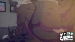 2boys animated ballsack censored furry furry_male furry_only gay gay_sex geppei5959 legs_apart male/male mating_press no_sound tagme video yaoi