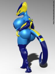 3d breasts cyber_dragon dickgirl digital_media_(artwork) dragon idsaybucketsofart inflatable intersex leviathan-29 machine robot scalie