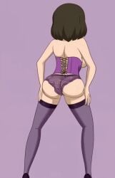 1girls ai_generated animated animation ass_shake ass_shaking big_breasts black_eyes brown_hair brunette_hair butt_shake butt_shaking cartoon_network collarbone corset cropped cropped_legs female garter_belt gummidx hairless_armpits hairy_pussy inverted_nipples large_breasts legs_out_of_frame light-skinned_female light_skin lingerie milf necklace panties puffy_nipples purple_background purple_corset purple_garter_belt purple_panties purple_thighhighs pussy red_lipstick shaded shaking shaking_ass shaking_butt tagme thick thick_thighs thighhighs thighs topless twerk twerking we_bare_bears winifred_park xsyu8s