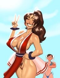 chun-li from fatal fury by whiteflagman