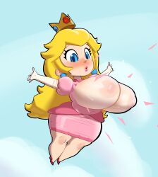 princess peach from mario (series) by whiteflagman