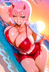 zero two (darling in the franxx) from darling in the franxx by king ai