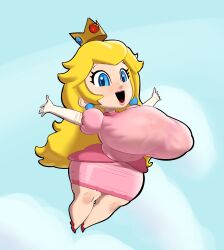 princess peach from mario (series) by whiteflagman