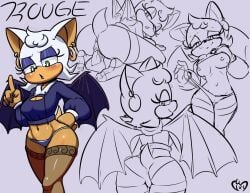 rouge the bat from sega by vixycore