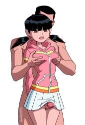 ai_generated animated asian_female ben_10 ben_10_(classic) ben_10_alien_force ben_10_ultimate_alien breasts breasts_out cartoon_network female jeanbombila666 julie_yamamoto julie_yamamoto_(omniverse) male