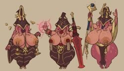 3girls anthro bbw big_areola big_ass big_breasts breasts chubby covered_face cultist digital_drawing_(artwork) digital_media_(artwork) face_covered face_tentacles freckles freckles_on_breasts freckles_on_thighs gold_jewelry hips hips_wider_than_shoulders huge_breasts humanoid jewelry magic magic_staff monster monster_girl nightmare_waifu octopus octopus_girl octopus_humanoid original original_characters pierced_nipples pink_body pink_skin plump plump_breasts plump_thighs purity_seal ring_(jewelry) robe shortstack squid squid_girl squid_humanoid staff suction_cup sword tentacle tentacle_face tentacle_from_mouth tentacle_on_face tentacle_suckers thecoatl034 thicc_thighs thick thick_thighs thighs thighs_bigger_than_head