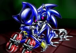 absurd_res anal anal_sex anthro cum cum_in_ass cum_inside duo erection goo_creature hi_res humanoid_penis liquid liquid_metal machine male male_only male_penetrating metal_sonic open_mouth penetration penis robot silverslime slime sonic_(series) sonic_the_hedgehog t1000 transformation yaoi