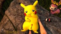 3d animal_genitalia animated deerling gay human male male_only mp4 nintendo no_sound pikachu pokémon_(species) pokemon pokemon_(species) source_filmmaker tagme video zensintemple