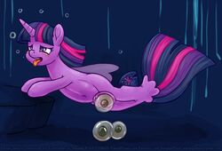 1girls alternate_species birth blush egg egg_laying english_text female female_only feral fish friendship_is_magic gaping marine my_little_pony my_little_pony_the_movie navel pussy seahorse simple_background smudge_proof solo text twilight_sparkle_(mlp) underwater