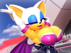 rouge the bat from sonic (series) by tahlian