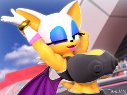 rouge the bat from sonic (series) by tahlian