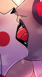 2d 2d_animation 2girls ai_assisted ai_generated black_lips canon_couple charlie_morningstar_(hazbin_hotel) close-up close_up demon demon_girl demon_humanoid female female_focus female_only french_kiss french_kissing ghostmussa hazbin_hotel impmussa kiss kiss_on_lips kissing lesbian lesbian_couple lesbian_kiss loop looping_animation making_out multiple_females multiple_girls red_cheeks saliva saliva_drip sharp_teeth shorter_than_10_seconds sloppy sloppy_kiss sound tagme tongue tongue_kiss vaggie_(hazbin_hotel) vertical_video video yuri