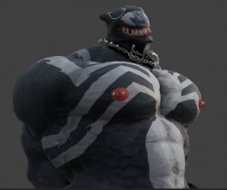 augghles bara bara_tiddies bara_tits breasts gay huge_pecs male marvel marvel_comics muscular muscular_anthro muscular_male nipple nipple_fetish nipple_piercing nipples pierced_nipples upper_body upper_body_focus upper_body_only venom venom_(marvel) yaoi