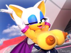 rouge the bat from sonic (series) by tahlian
