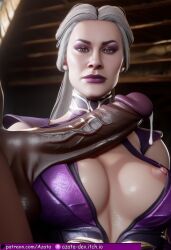 sindel from mortal kombat by azataai
