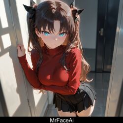 tohsaka rin from fate (series) by mr face