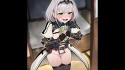 1boy 1girls age_difference ai_assisted ai_generated animated big_penis blowjob blowjob_face breasts clothing cowgirl_position cum cum_in_mouth doggy_style fellatio female flat_chest green_eyes grey_hair grinding_on_penis groping handjob hololive hololive_fantasy hololive_japan male medium_hair money nipples panties_aside penis prostitution pussy sex shirogane_noel size_difference small_breasts sound thigh_sex uncensored vaginal_penetration veiny_penis video virtual_youtuber white_hair younger_female